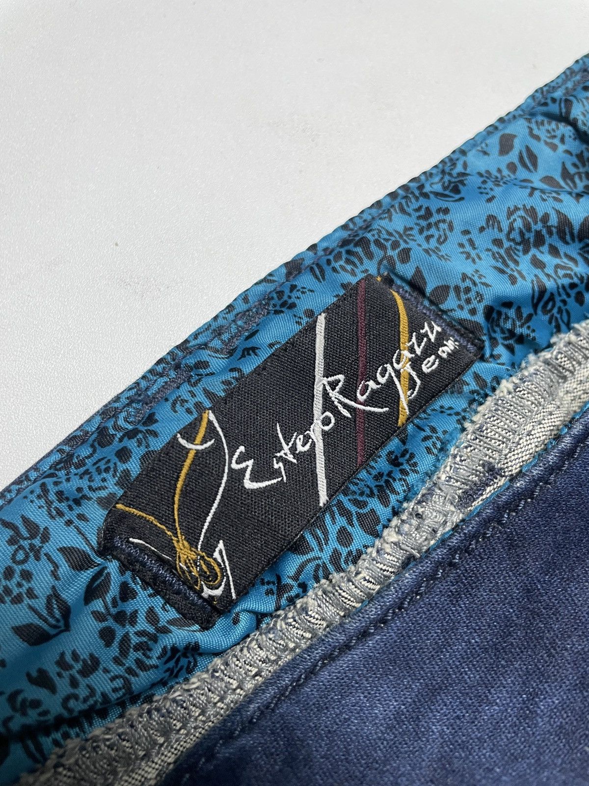 Japanese Brand 2000’s Estero Ragazza - Asymmetrical Bikers Denim Pants Size 28" / US 6 / IT 42 - 10 Thumbnail