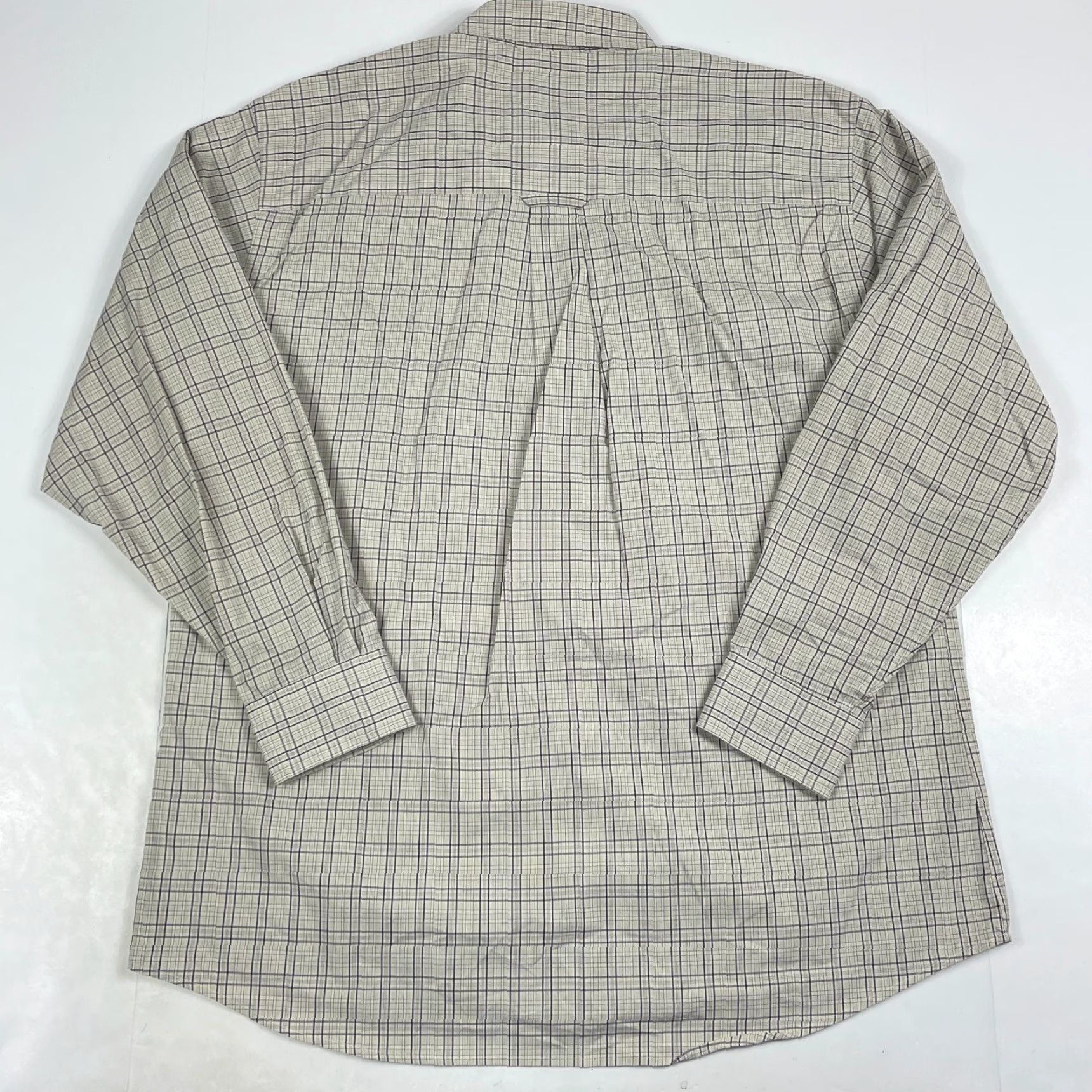Pendleton VINTAGE Pendleton Broadway Cloth Shirt Mens Large Beige Plaid Long Sleeve Button-Down Collared Size US L / EU 52-54 / 3 - 7 Thumbnail