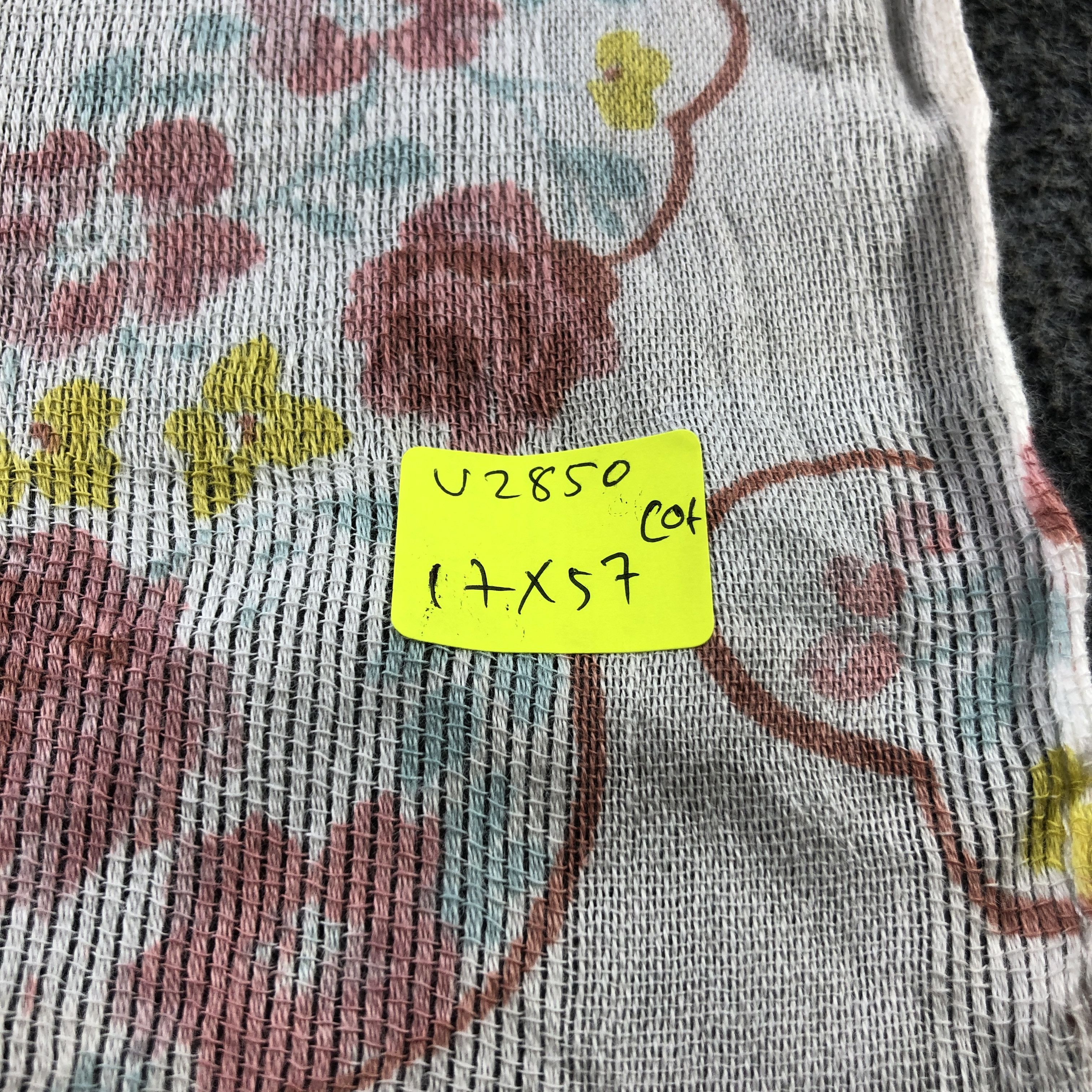 Hanae Mori Hanae Mori Floral Cotton Stole Scarf Muffler V2850 Size ONE SIZE - 7 Thumbnail