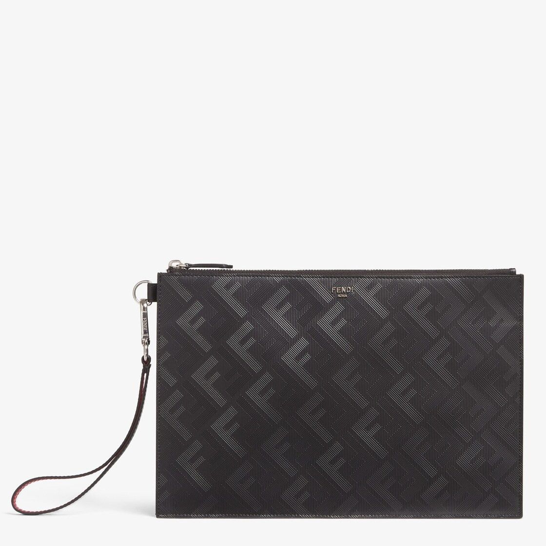 Fendi o1s1wg111025 Size: OS / FF Shadow Flat Pouch in Black Size ONE SIZE - 1 Thumbnail