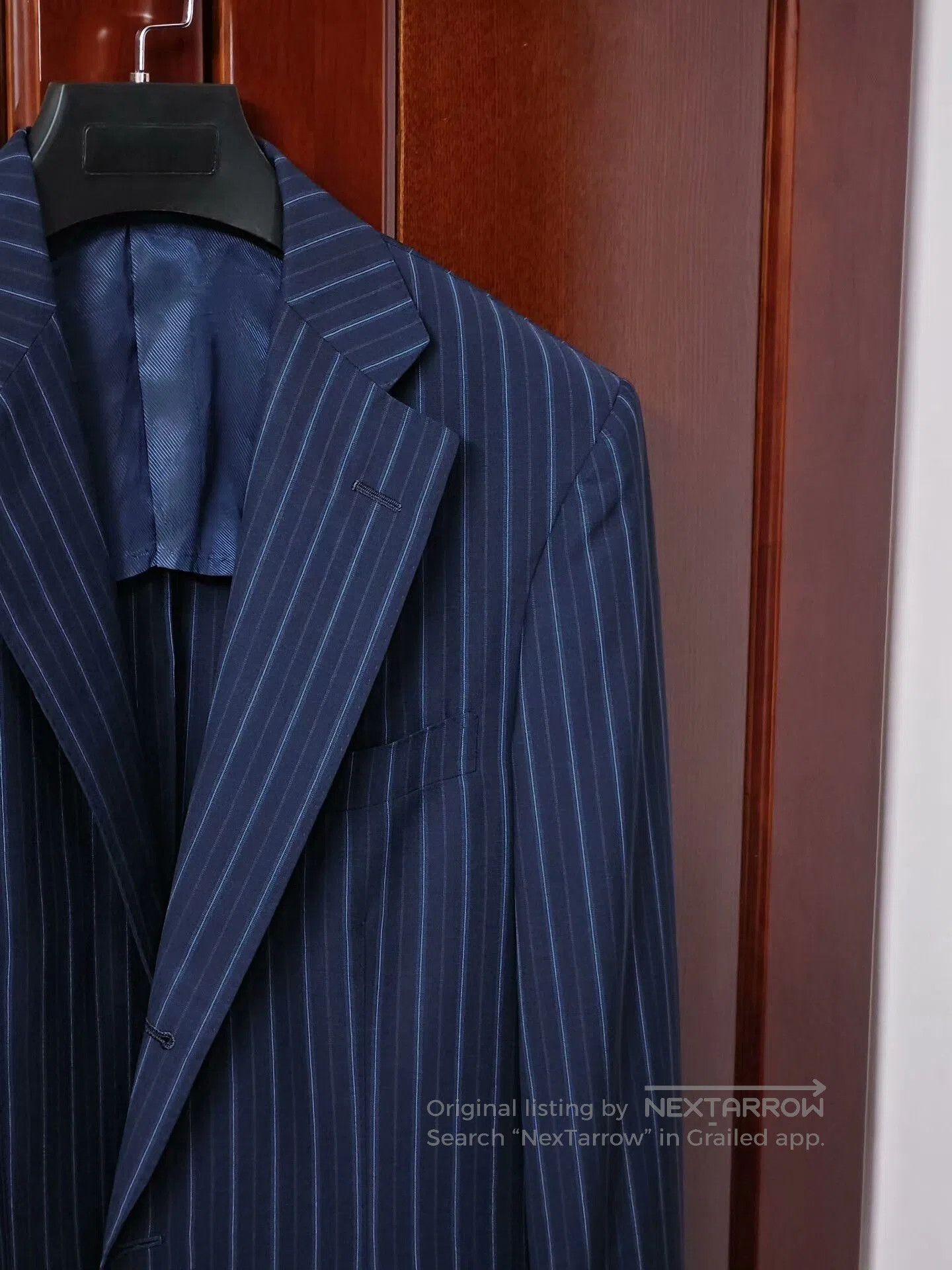 Loro Piana Custom Italian Wool Blazer with Stripes. Size US M / EU 48-50 / 2 - 2 Thumbnail