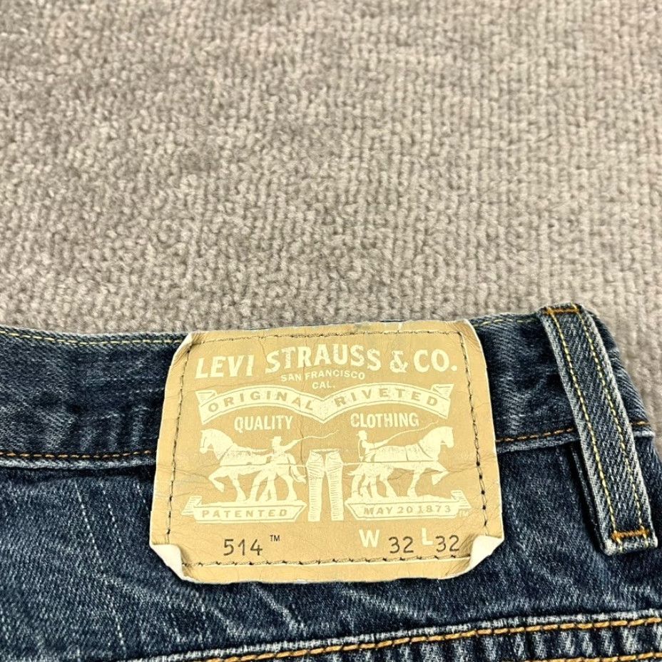 Levi's VINTAGE Levis 514 Jeans Mens 32x32 Blue Denim Mid Rise Classic Straight 5-Pocket Mens Jeans Size US 32 / EU 48 - 3 Thumbnail