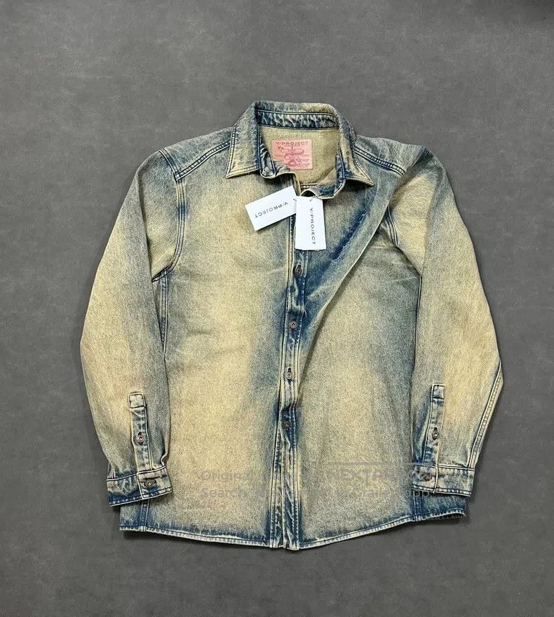 Y/PROJECT Size S Make an old washed yellow denim jacket