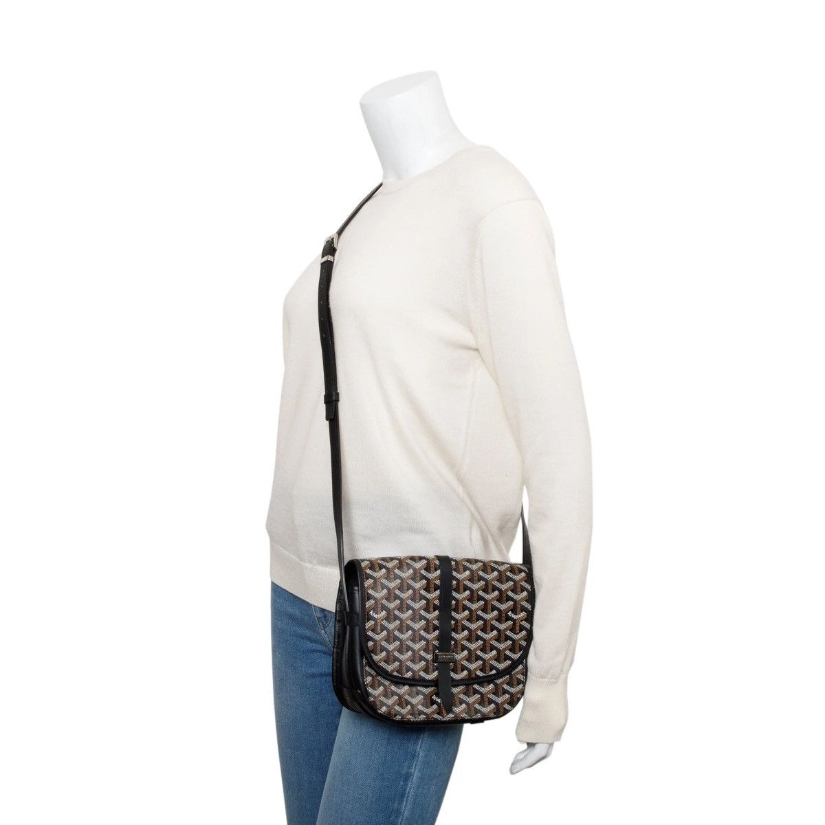 Goyard GOYARD 2021 Black Leather & Monogram Canvas Belvedere II PM Size ONE SIZE - 2 Thumbnail