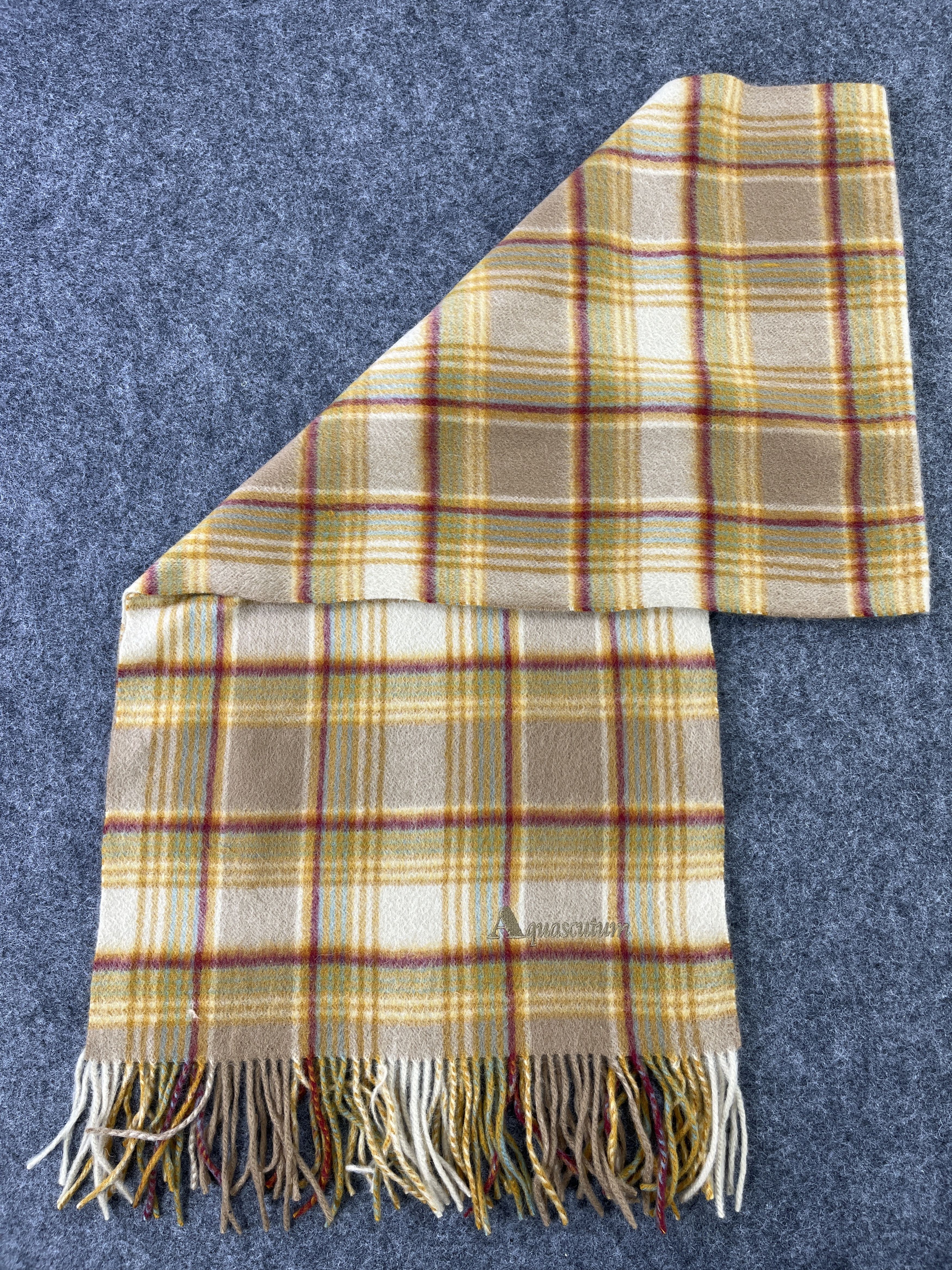 Aquascutum × Vintage Aquascutum Scarf / Muffler / Neckwear T132 Size ONE SIZE - 9 Thumbnail
