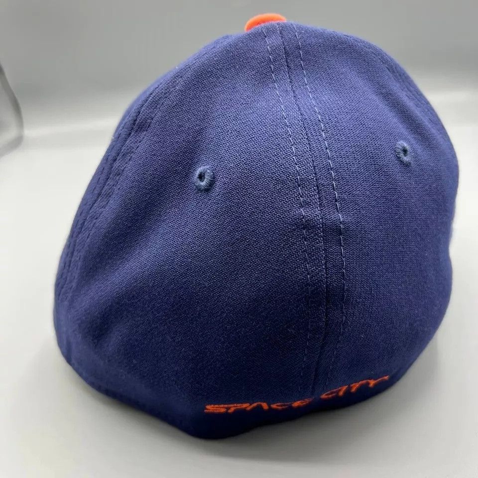 New Era Houston Astros Hat Men M-L 39Thirty New Era Stretch Fitted Size ONE SIZE - 5 Thumbnail