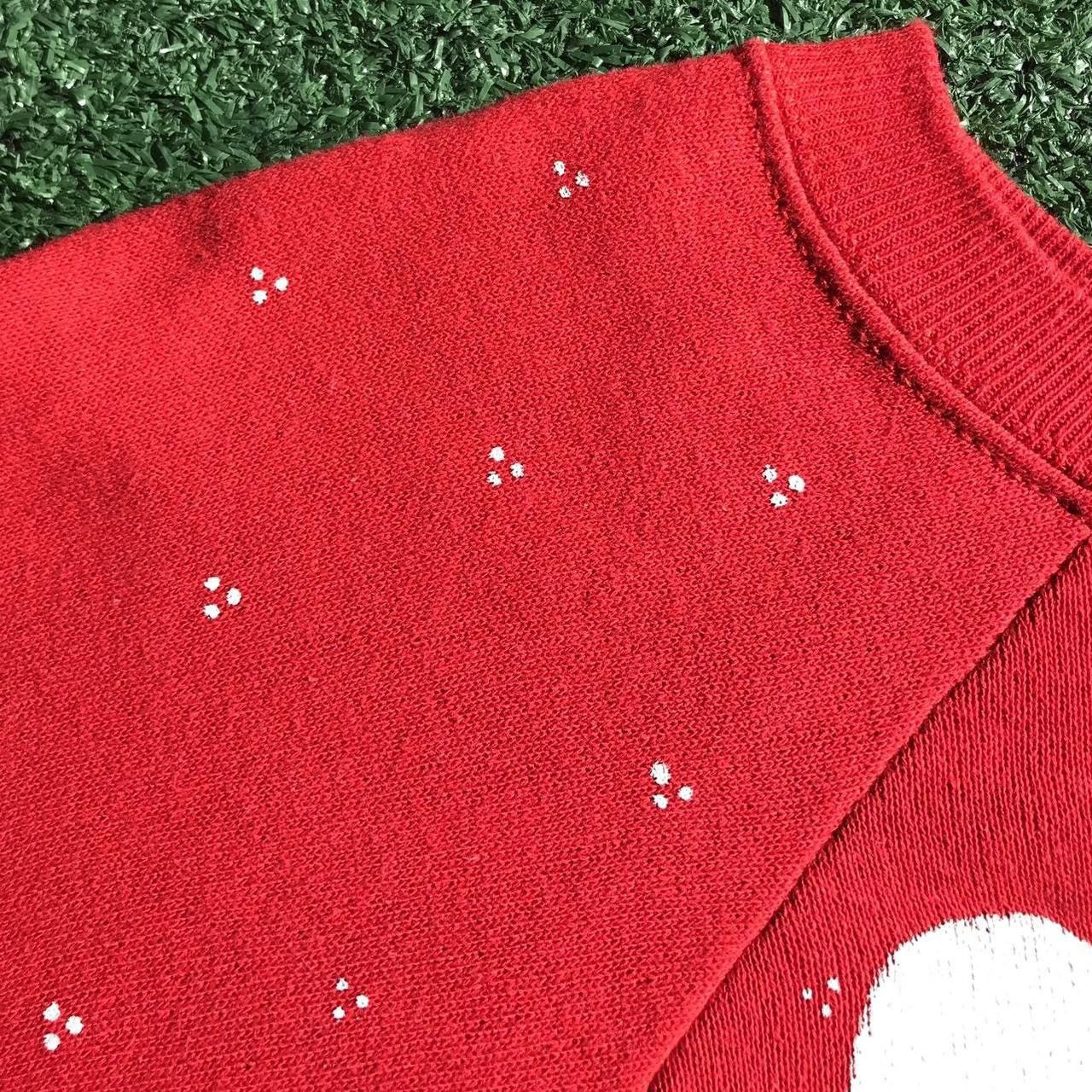 Vintage 80’s Hand Painted Rudolph Christmas Sweatshirt Large Size L / US 10 / IT 46 - 8 Thumbnail