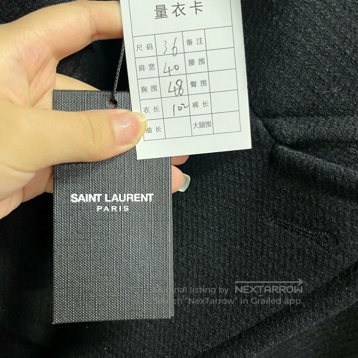 Saint Laurent Paris Saint Laurent Black Double-Breasted Coat. Size US M / EU 48-50 / 2 - 6 Thumbnail