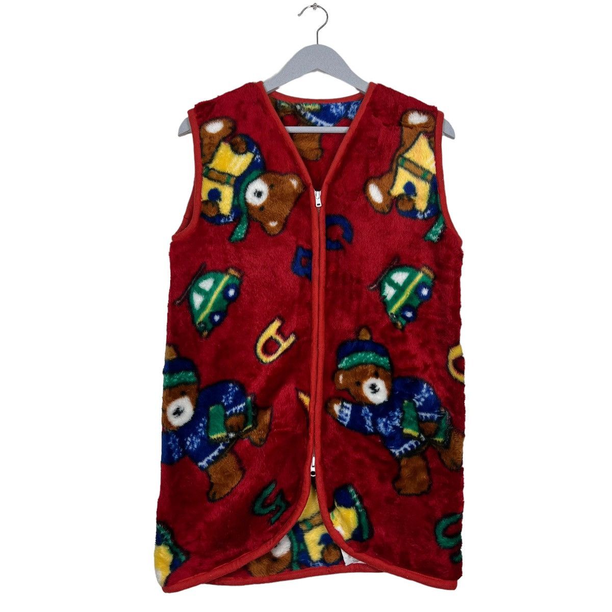 Japanese Brand 🔥 BEAR DEEP PILE FLEECE TANK TOP JACKET Size US M / EU 48-50 / 2 - 2 Thumbnail