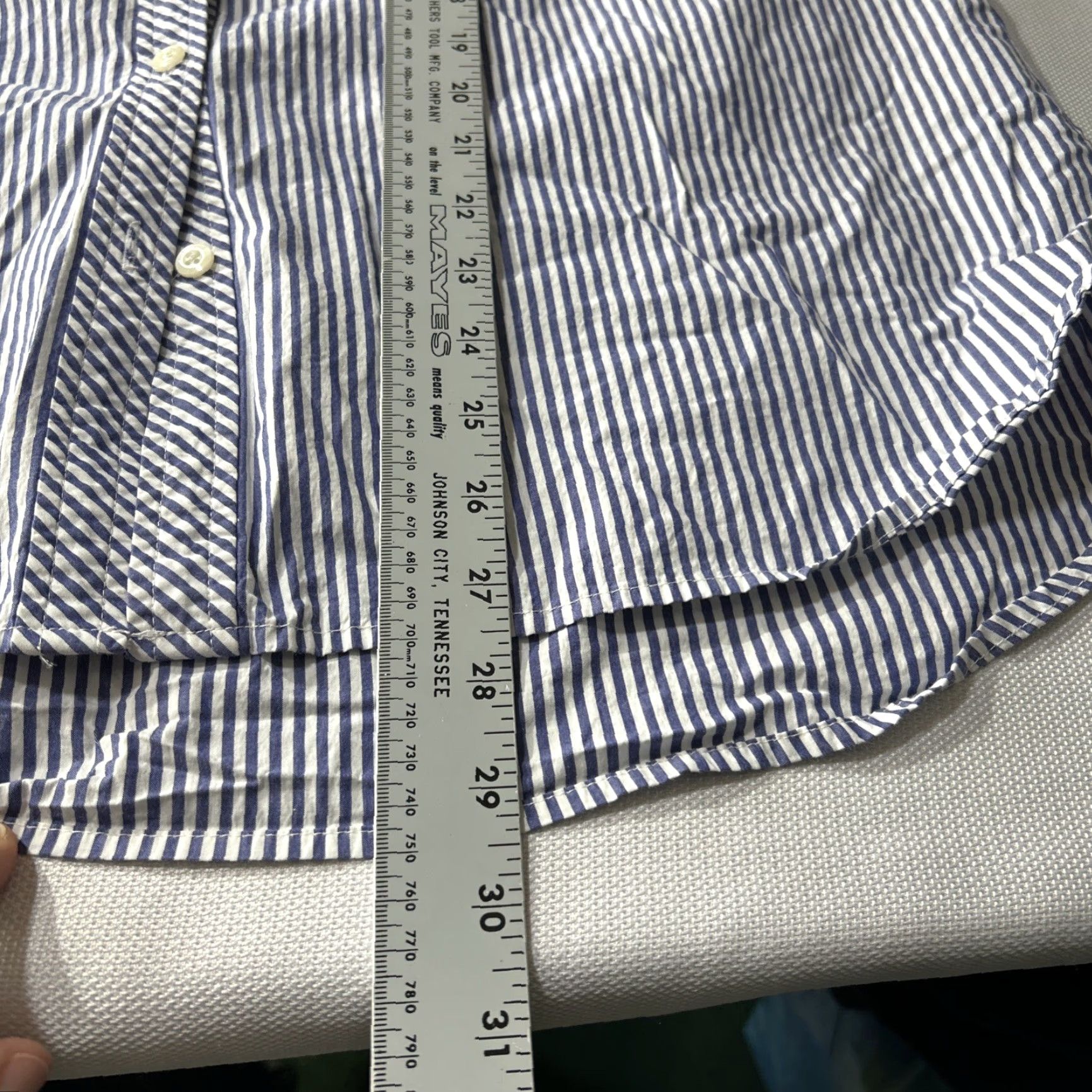 Vineyard Vines Vineyard Vines Button-Up Shirt Womens Size 16 Blue Red Striped Plaid Relaxed Classic Preppy Shirt Women Mens? Size XXL / US 16-18 / IT 52-54 - 7 Thumbnail
