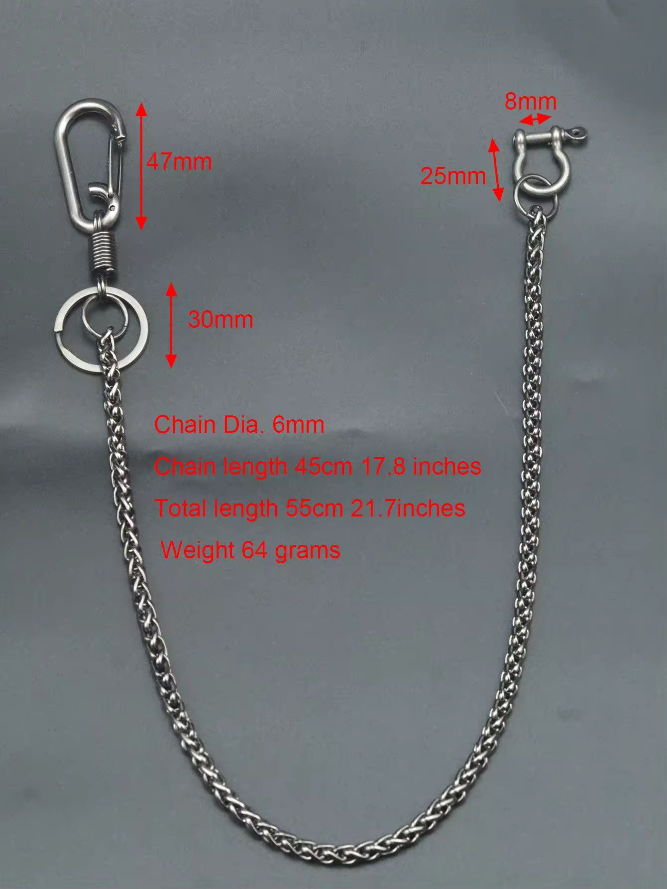Japanese Brand × Vintage Carabiner Buckle Clip Wallet Chain Size ONE SIZE - 6 Thumbnail