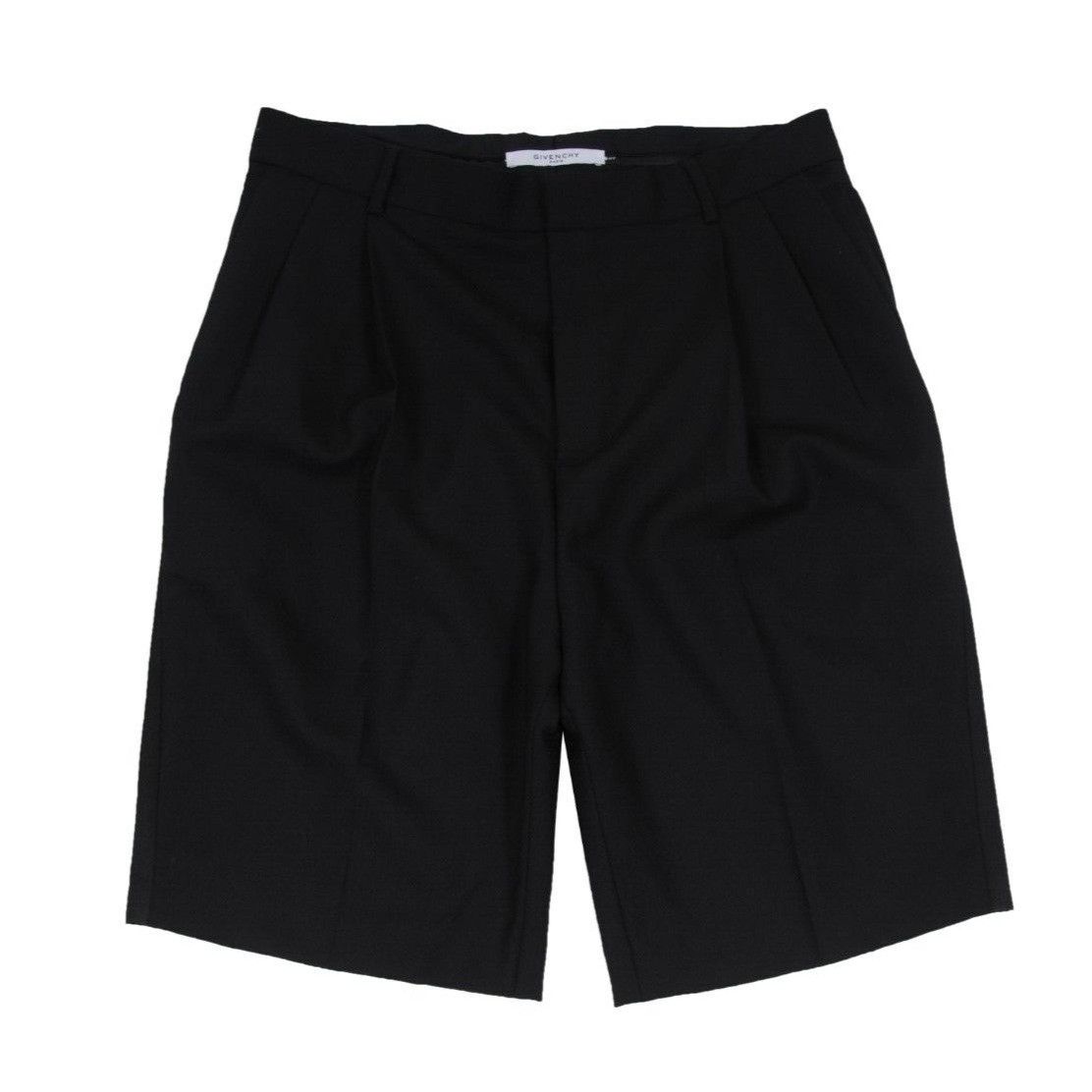 Givenchy Pleated Shorts Black Wool Blend Size US 34 / EU 50 - 13 Thumbnail