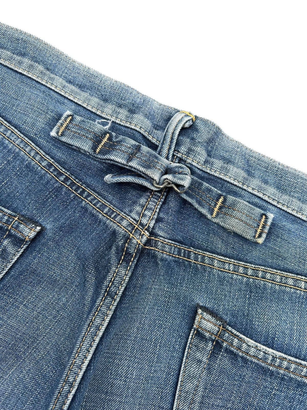 Kapital Buckle Back Vintage Edwin Selvedge Distressed Denim Jeans Size US 37 - 4 Thumbnail