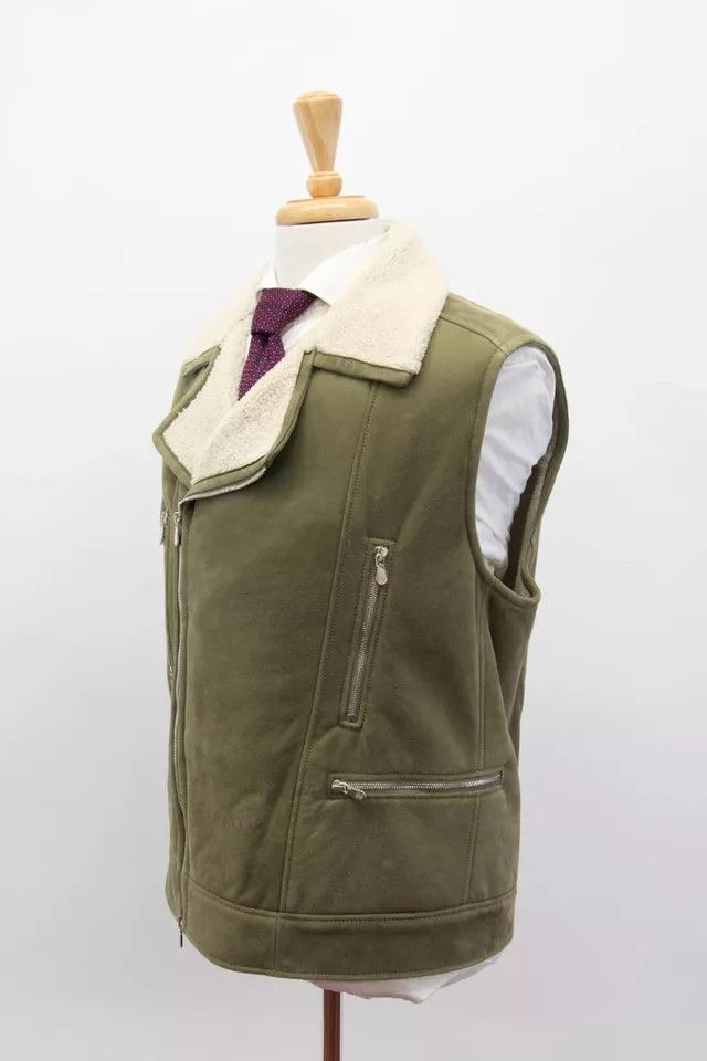 Brunello Cucinelli o1w1db10924 Fur Vest in Brown Size 48R - 2 Thumbnail