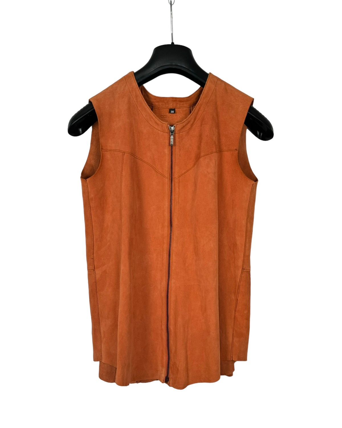 Designer × Genuine Leather Cigno Nero Genuine Leather Soft Nubuck Vest size 38 Size XS / US 0-2 / IT 36-38 - 9 Thumbnail