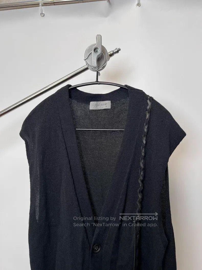 Yohji Yamamoto YOHJI YAMAMOTO Leather Knot Drop-Shoulder Vest Size US L / EU 52-54 / 3 - 3 Thumbnail