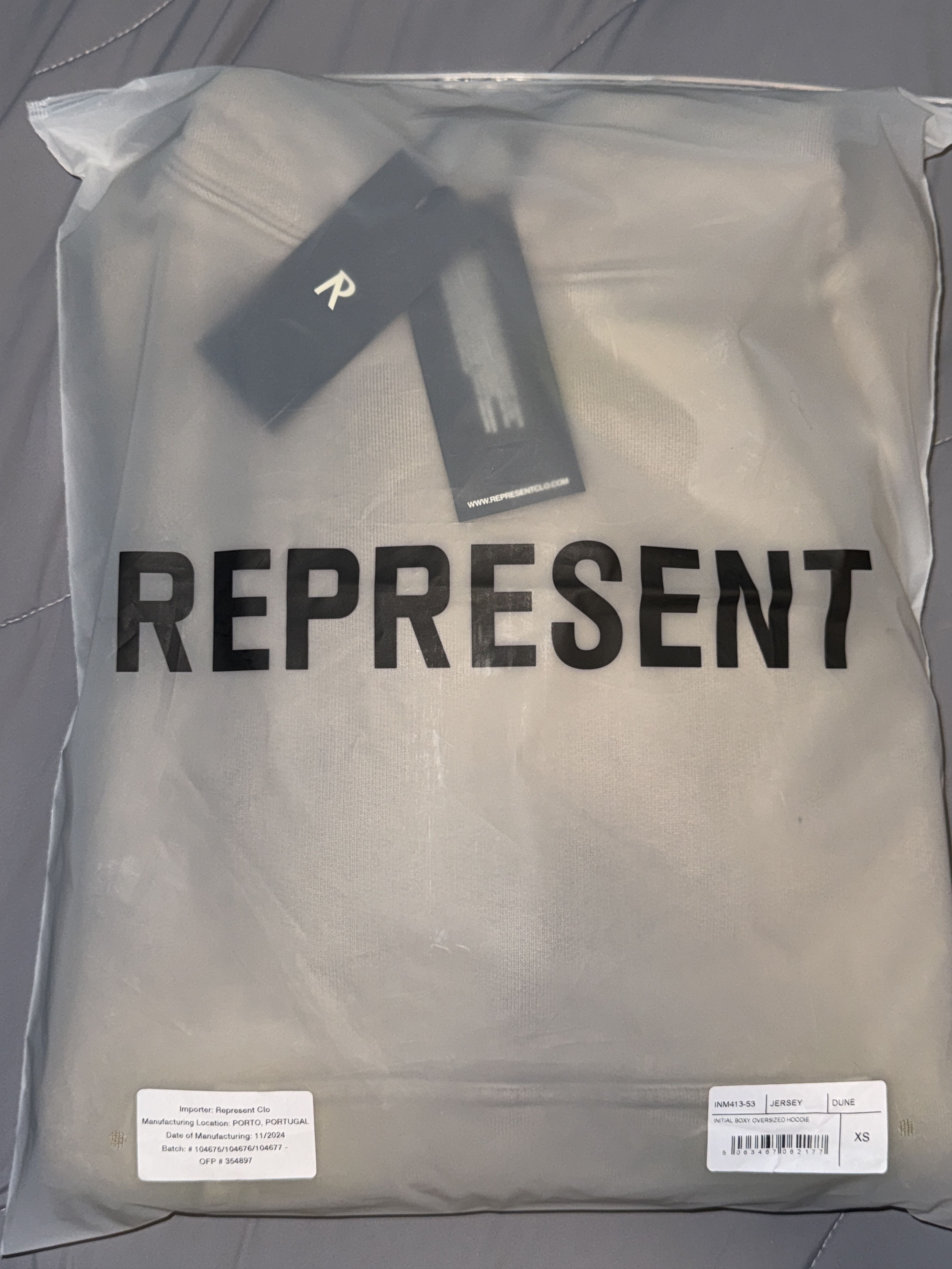 Represent Clo. Initial Boxy Hoodie Size US XS / EU 42 / 0 - 7 Thumbnail