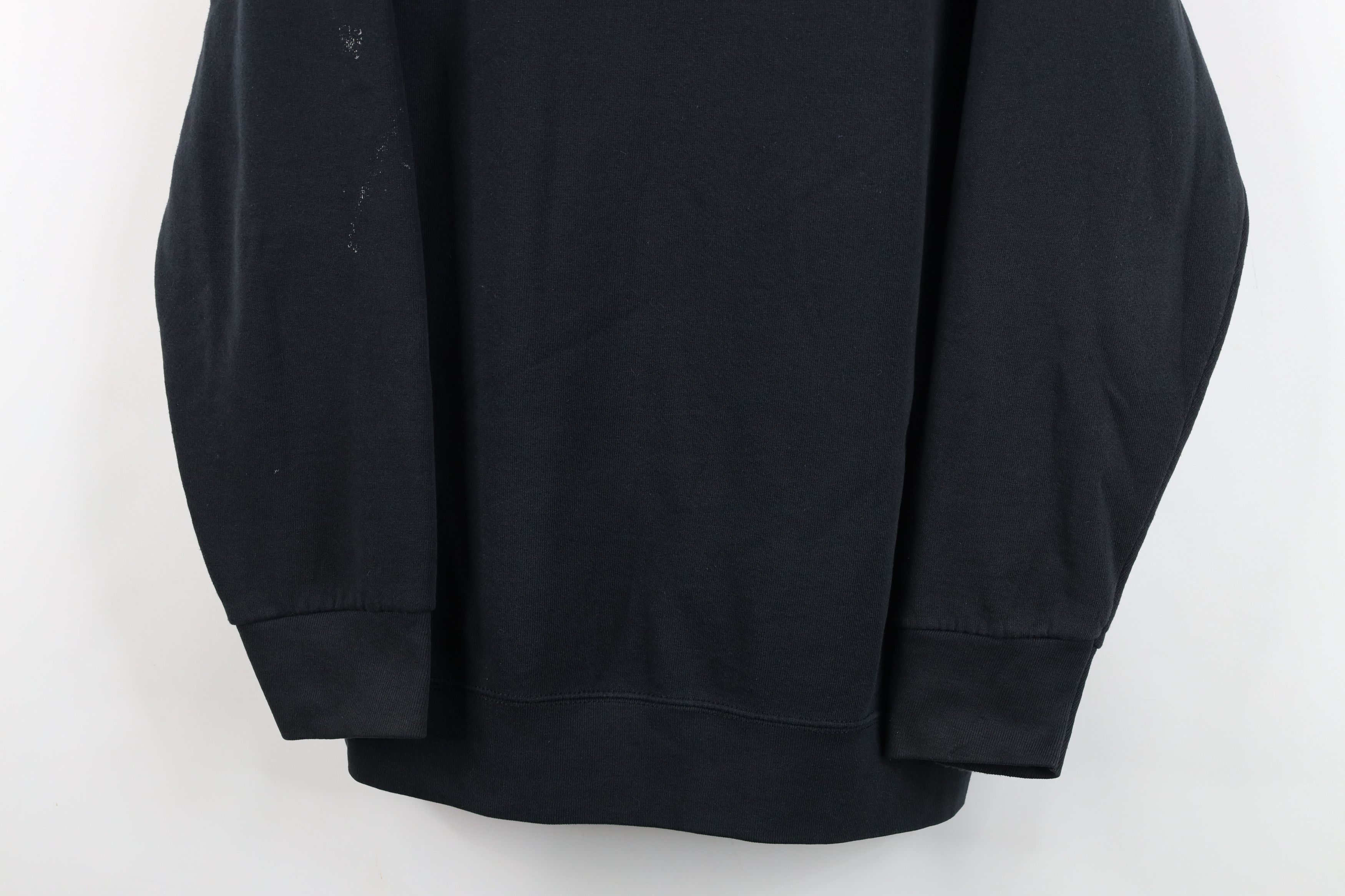 Vintage Vintage 90s Streetwear Blank Crewneck Sweatshirt Black USA Size US XL / EU 56 / 4 - 3 Thumbnail