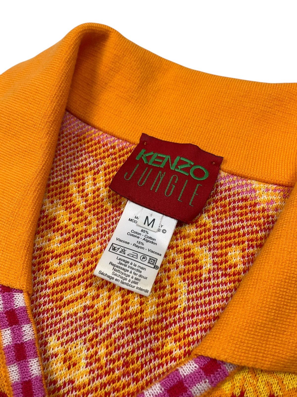 Kenzo × Vintage Vintage Kenzo Jungle Floral Button Up Vest Top Cardigan Size M / US 6-8 / IT 42-44 - 7 Thumbnail