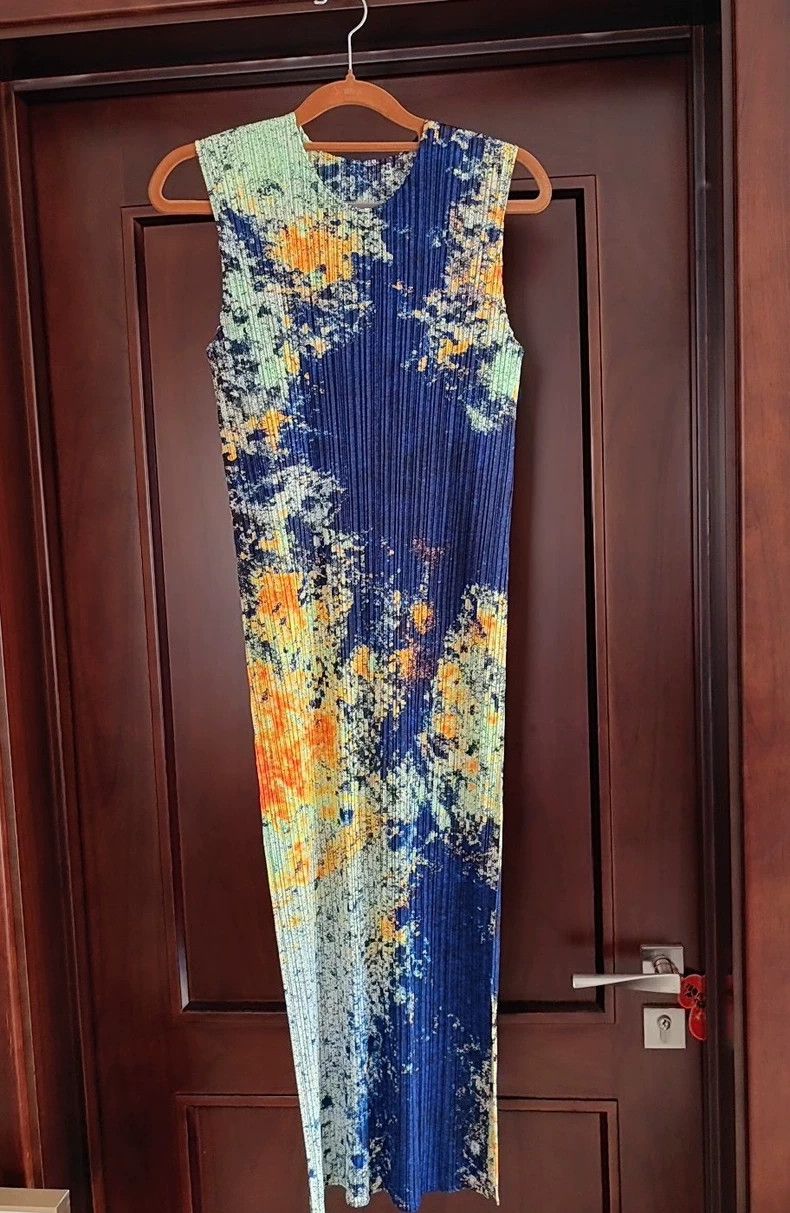 Issey Miyake Issey Miyake Pleated Starry Sky Dress- dmc Size US 36 / EU 52 - 1 Thumbnail