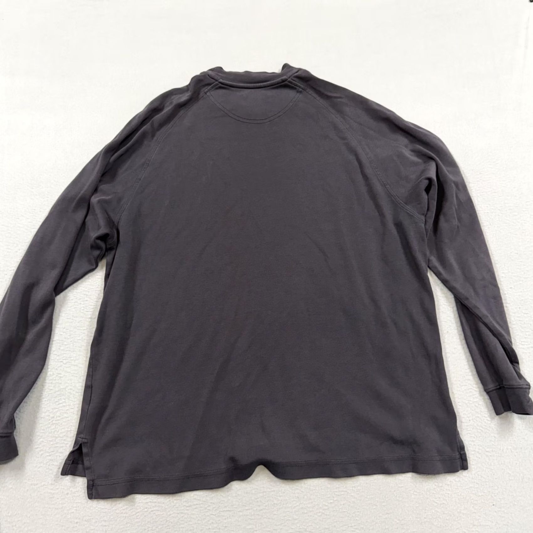 Peter Millar Peter Millar Shirt Mens Large Gray Long Sleeve Mock Neck Tee Size US L / EU 52-54 / 3 - 4 Thumbnail