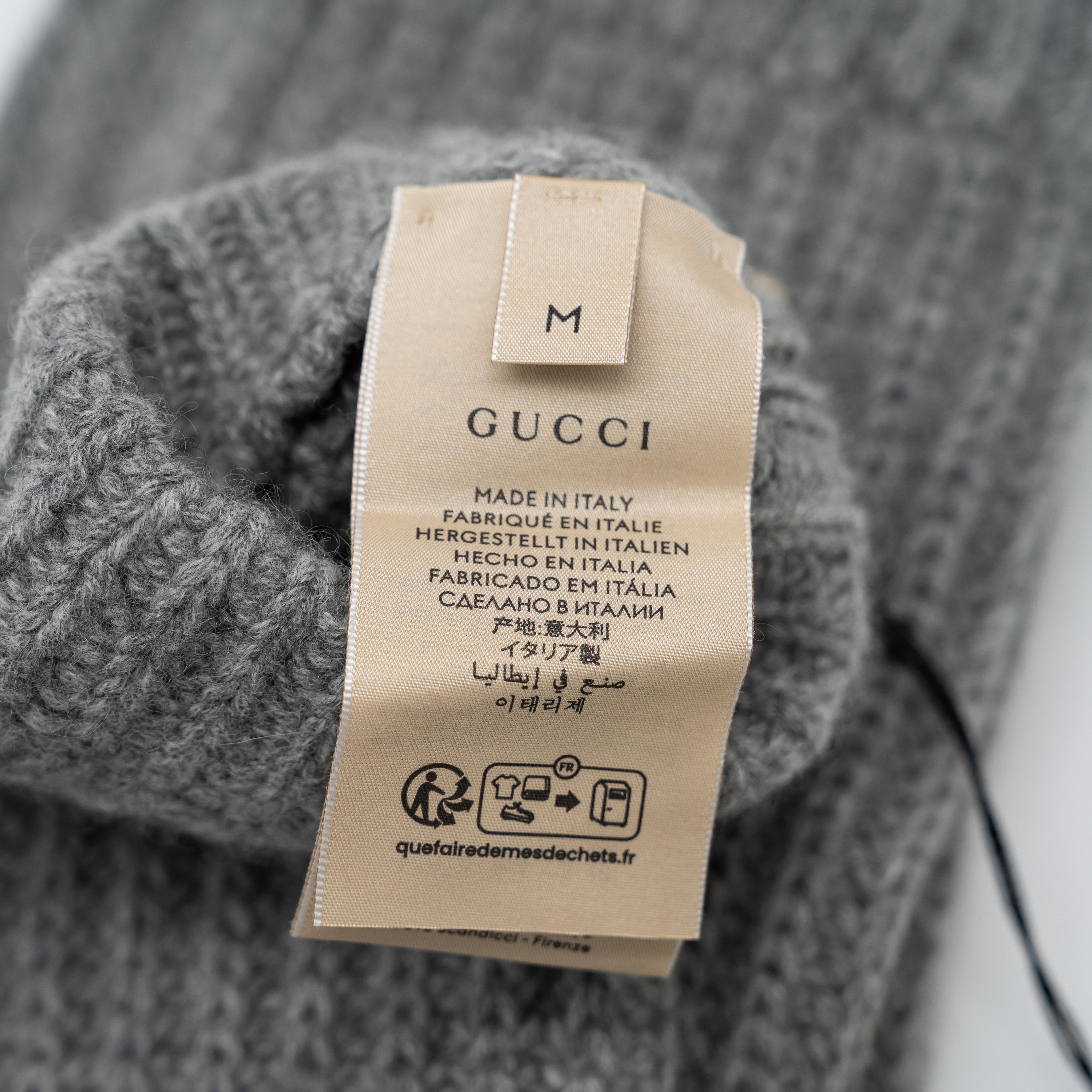Gucci M Gucci Knit Cashmere Leg Warmers Grey Size ONE SIZE - 4 Thumbnail