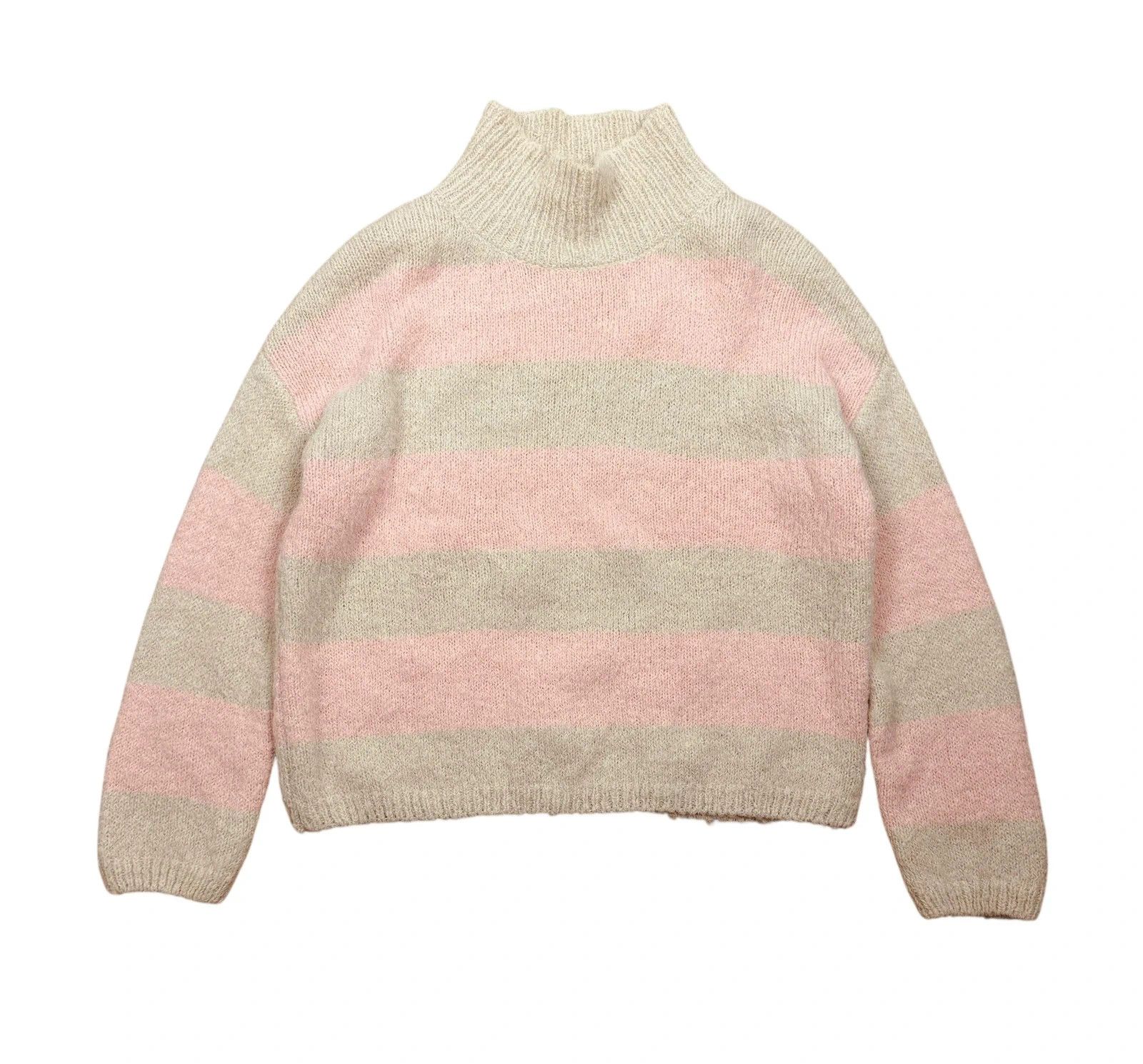 True Religion True Religion Striped Mohair Knit Sweater Mock Neck size S Size S / US 4 / IT 40 - 8 Thumbnail