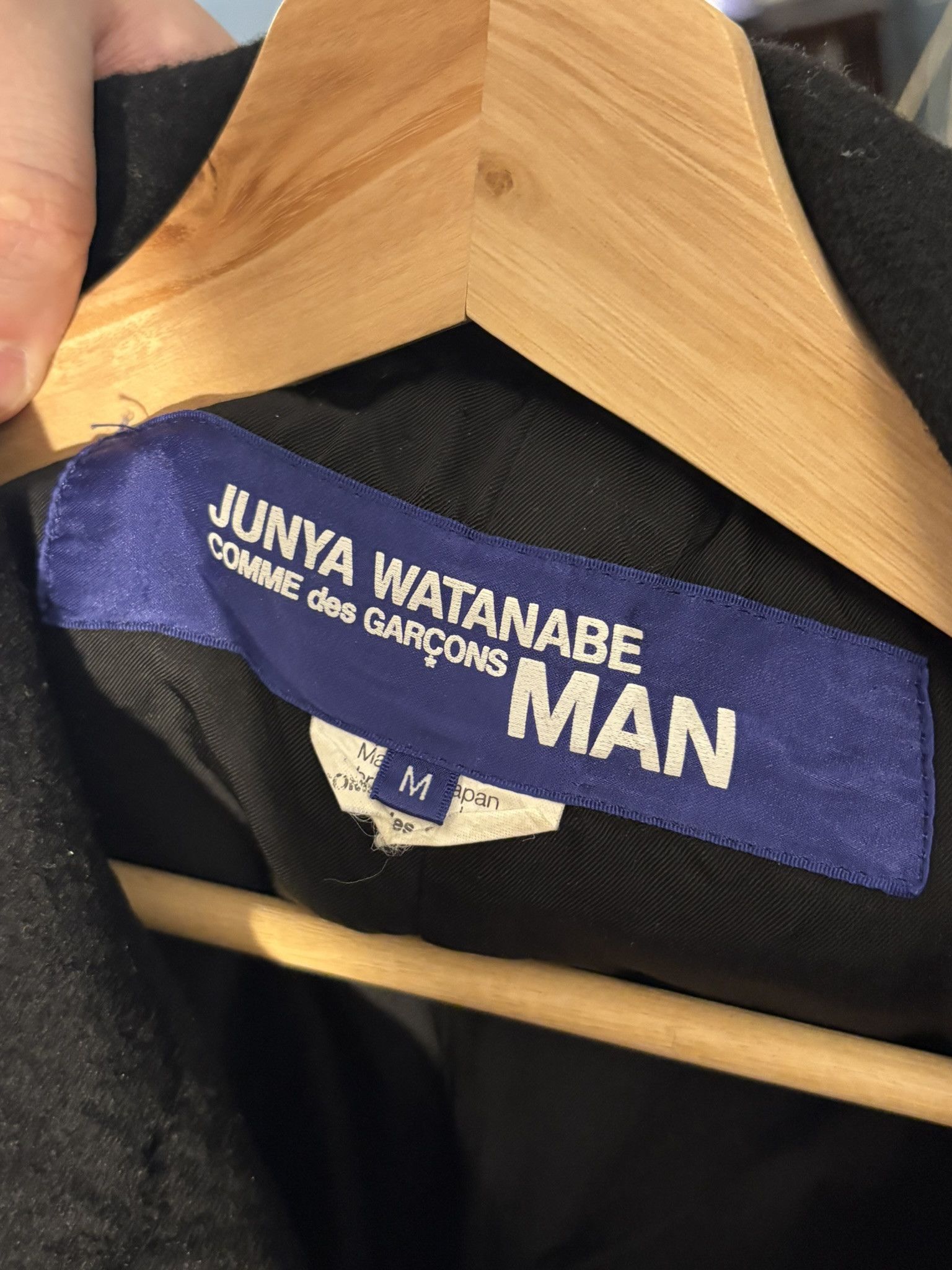 Junya Watanabe Long Boiled Wool Rider Jacket Size US M / EU 48-50 / 2 - 5 Thumbnail