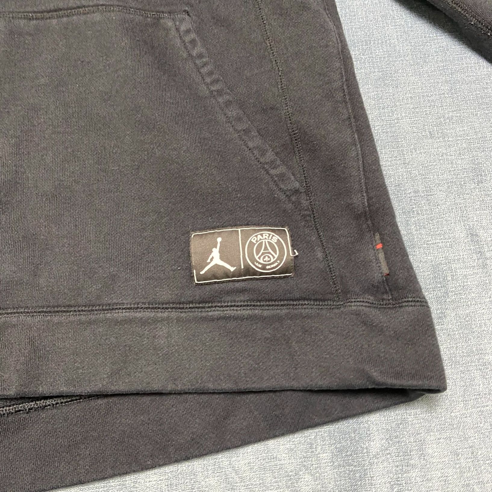 Jordan Brand VINTAGE Jordan Hoodie Mens 3XLT Black Paris Saint Germain F.C. Fleece Size US XXL / EU 58 / 5 - 4 Thumbnail
