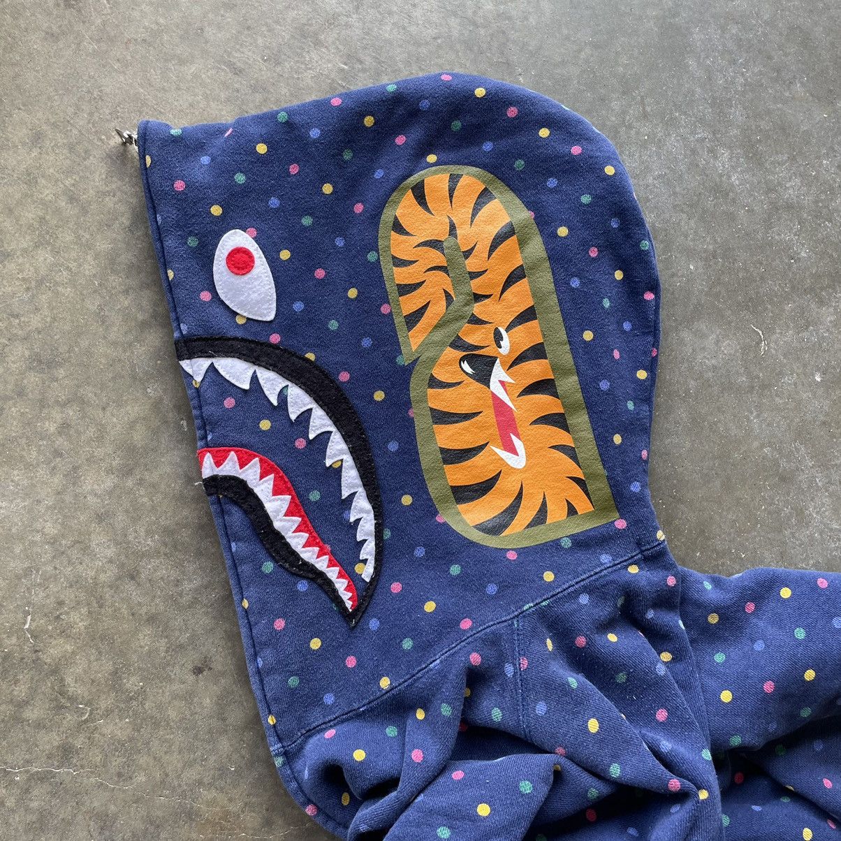 Bape Bape Polka Dot Shark Face Full Zip Hoodie Size US M / EU 48-50 / 2 - 7 Thumbnail