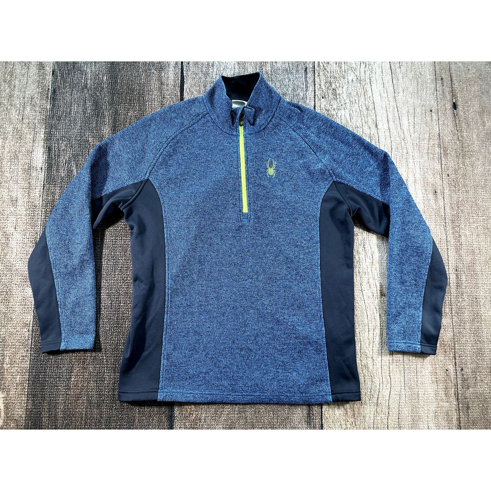 Spyder Spyder Mens Outbound Sweater Sz XL Quarter Zip Pullover Blue Size US XL / EU 56 / 4 - 1 Thumbnail