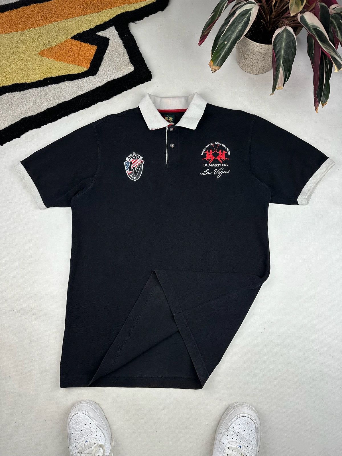 La Martina × Vintage Vintage La Martina Polo T-Shirt Las Vegas rare Size US XXL / EU 58 / 5 - 3 Thumbnail