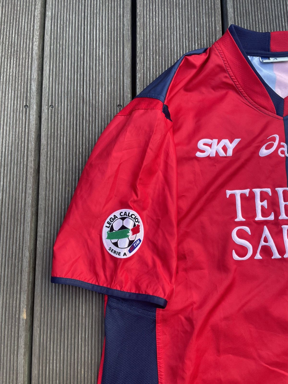 Asics 2003-04 Cagliari Home Shirt Size US M / EU 48-50 / 2 - 3 Thumbnail