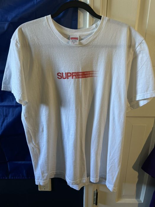 Supreme Motion Logo Tee White SS23 – UniqueHype