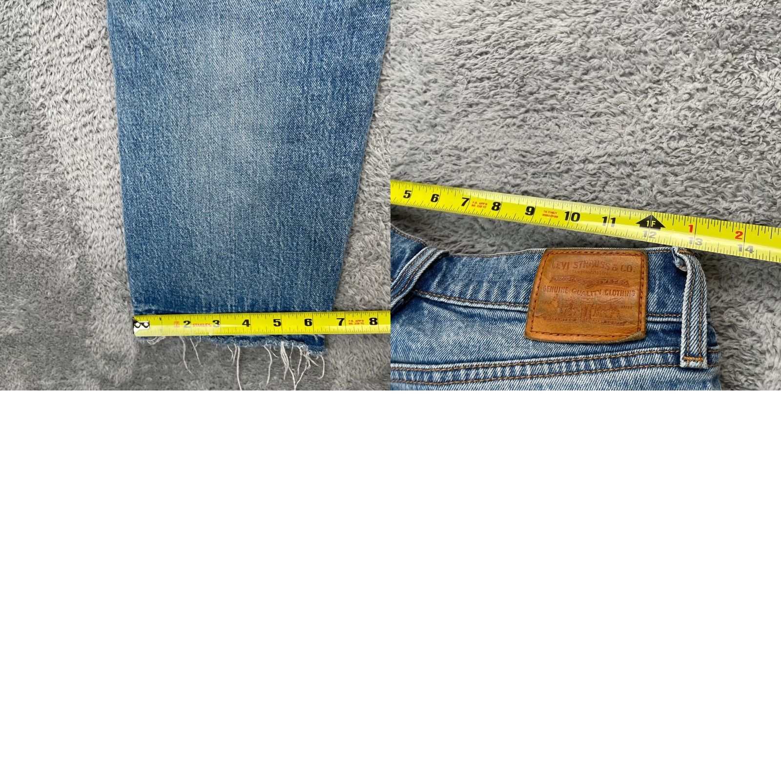 Levi's Levi's Jeans Womens Blue 28 Wedgie Straight Leg Distressed Stretch Denim Cotton Size 26" / US 2 / IT 38 - 9 Thumbnail