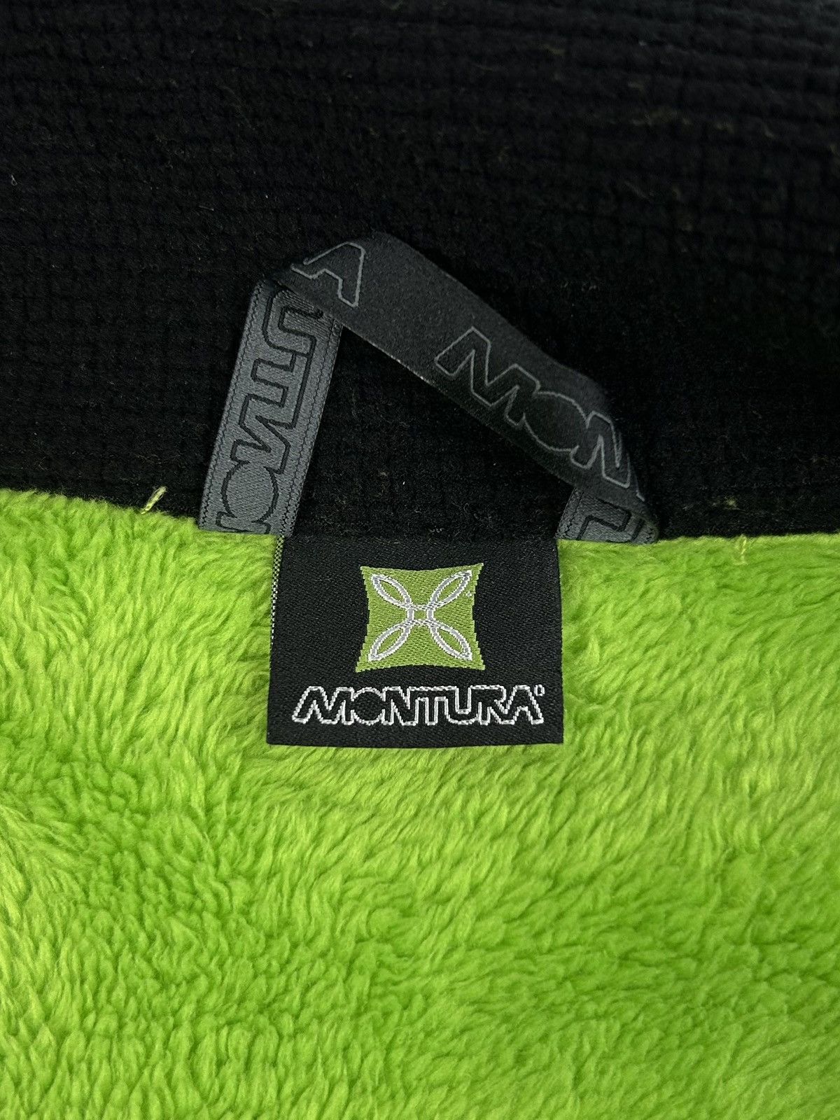 Vintage Rare MONTURA GRINCH Neon Green Zip Fleece Jacket Vintage Size US M / EU 48-50 / 2 - 14 Thumbnail