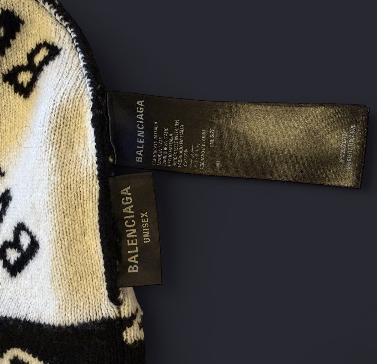 Balenciaga Balenciaga Wool Knit Beanie Size ONE SIZE - 3 Thumbnail