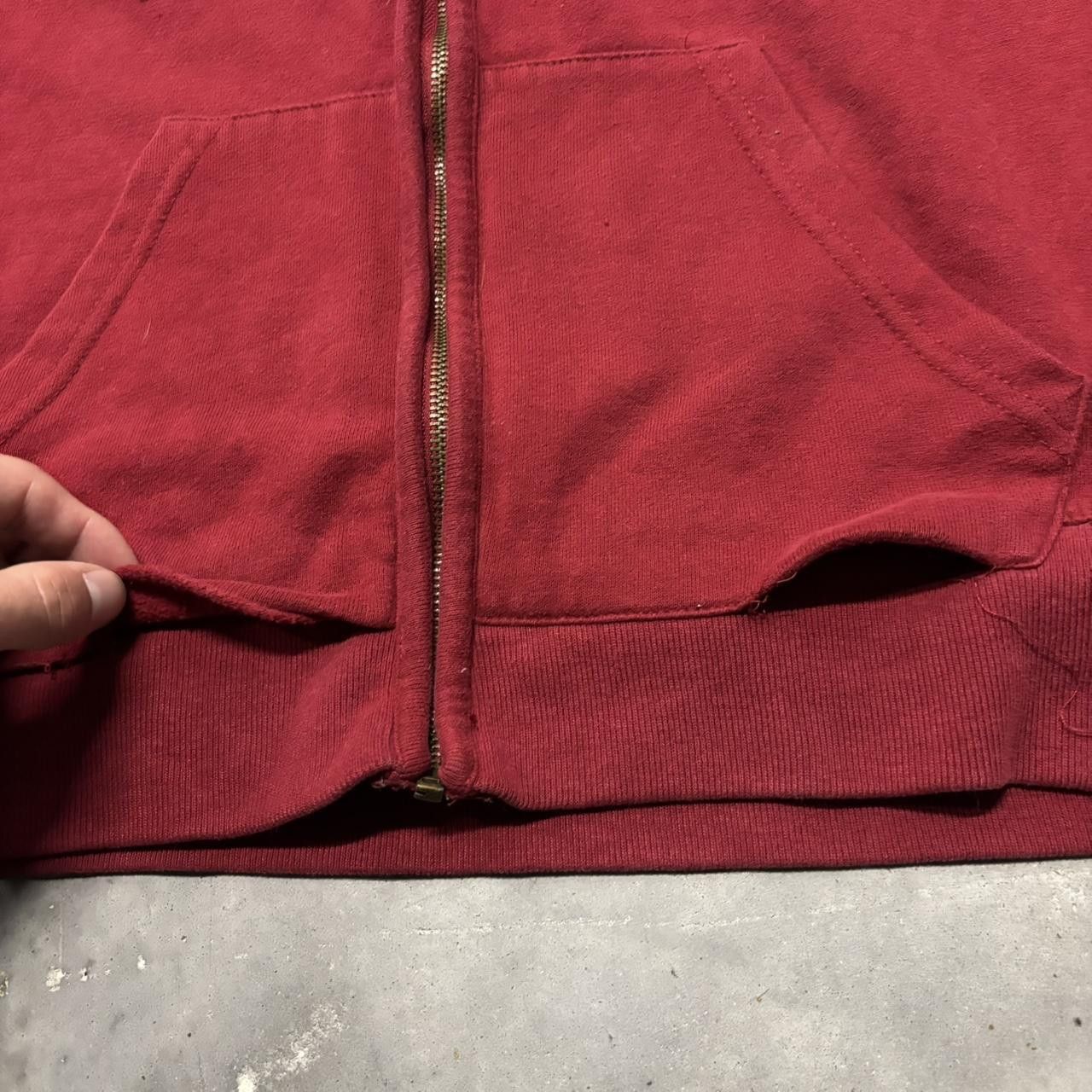 Aeropostale × Vintage Crazy Vintage Y2K/2000s Red Aeropostale NY Skater Streetwear Zip Up Hoodie! Size US XS / EU 42 / 0 - 5 Thumbnail