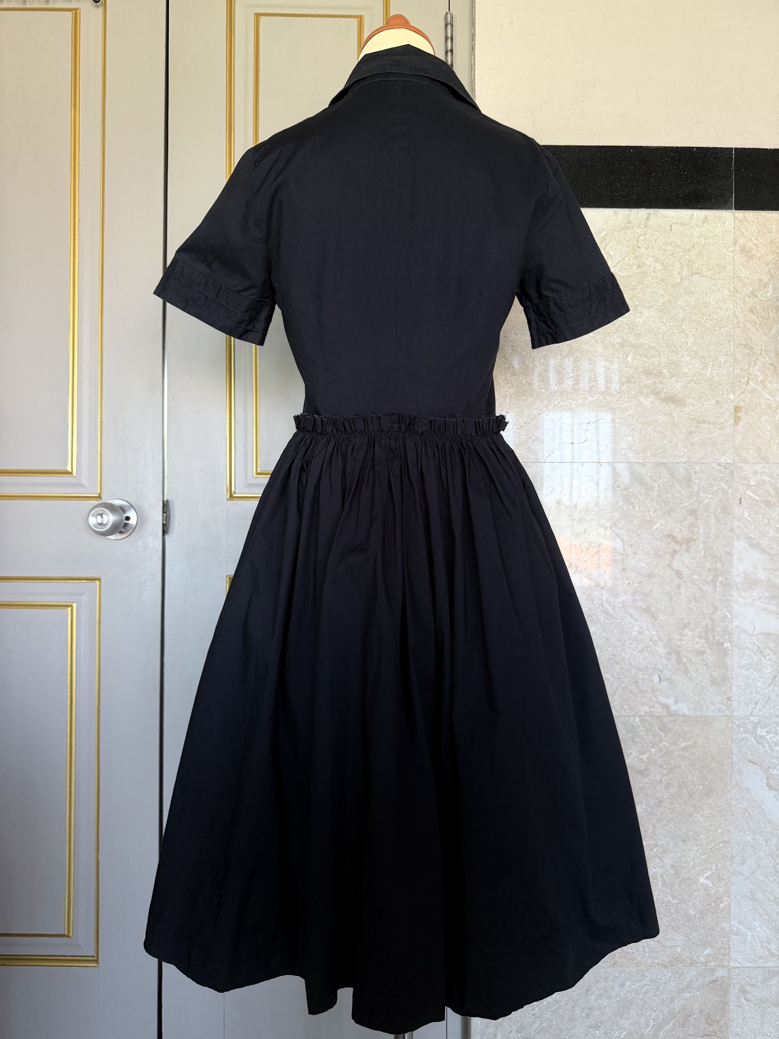 Tomorrowland Tomorrowland Black Pleated Shirt Dress Japan Midi Size S-M Size M / US 6-8 / IT 42-44 - 5 Thumbnail