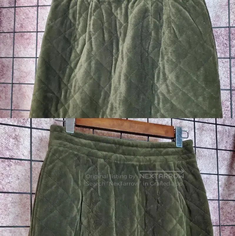 Givenchy Givenchy Green Plaid Midi Skirt for Women . Size 23" - 3 Thumbnail