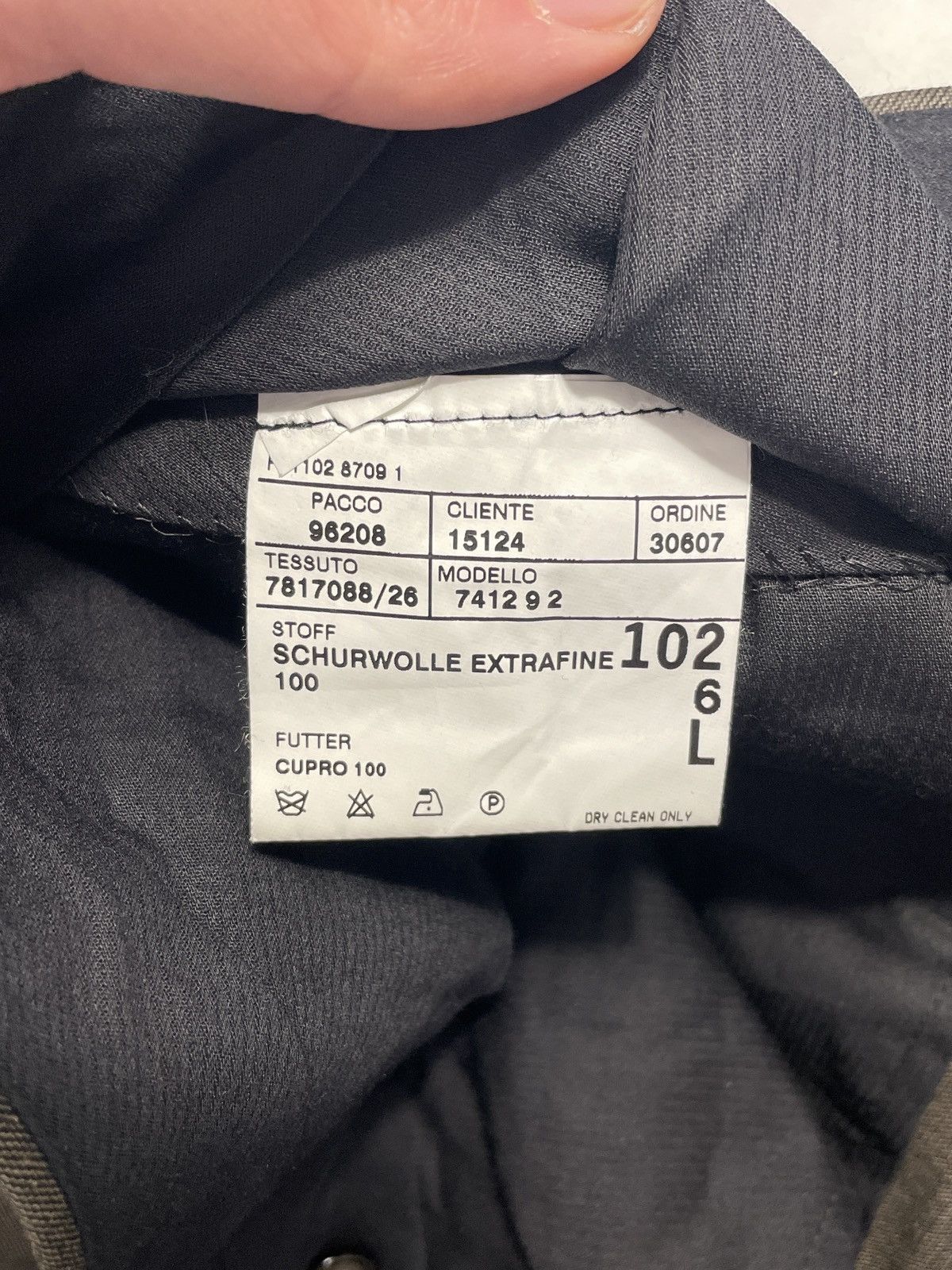 Corneliani Brown Suit Size L Super 110s Extrafine Merinos