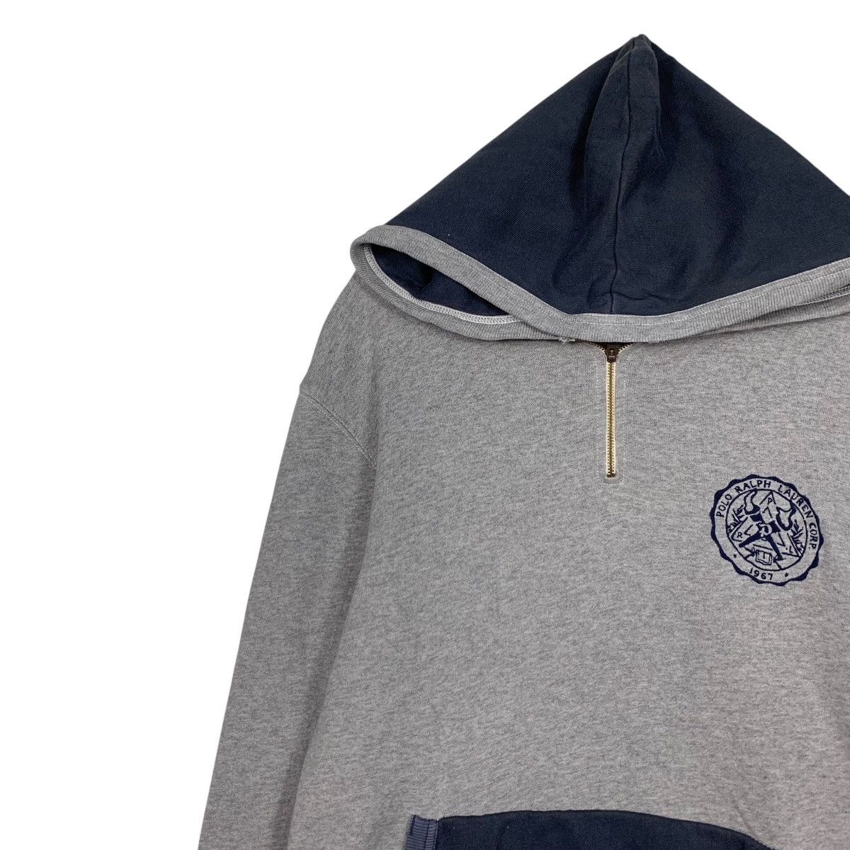 Polo Ralph Lauren Vintage POLO SPORT RL Half Zip Pullover Hoodies #3621-C165 Size US M / EU 48-50 / 2 - 3 Thumbnail