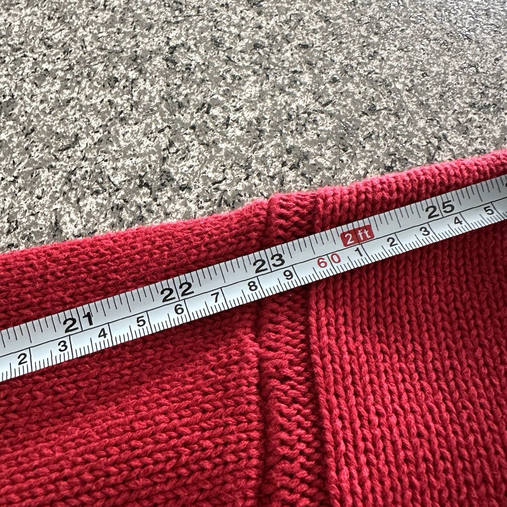 Gap VINTAGE Gap V-Neck Cable-Knit Sweater Men XL Red Size US XL / EU 56 / 4 - 7 Thumbnail