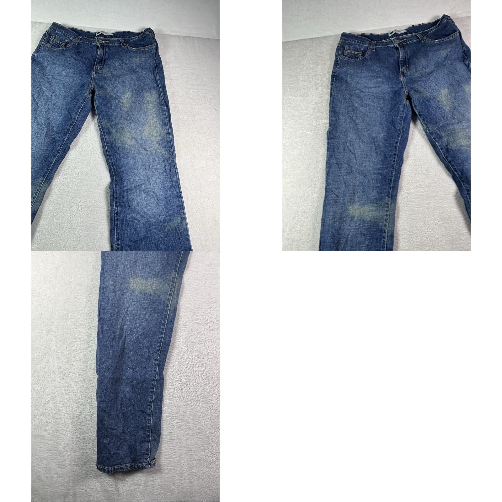 Levi's VINTAGE Levi’s 512 Jeans Women’s Bootcut Blue Denim Stretch Size 12L 31x34 Distressed 90s Womens Jeans Size 34" / US 12 / IT 48 - 10 Thumbnail