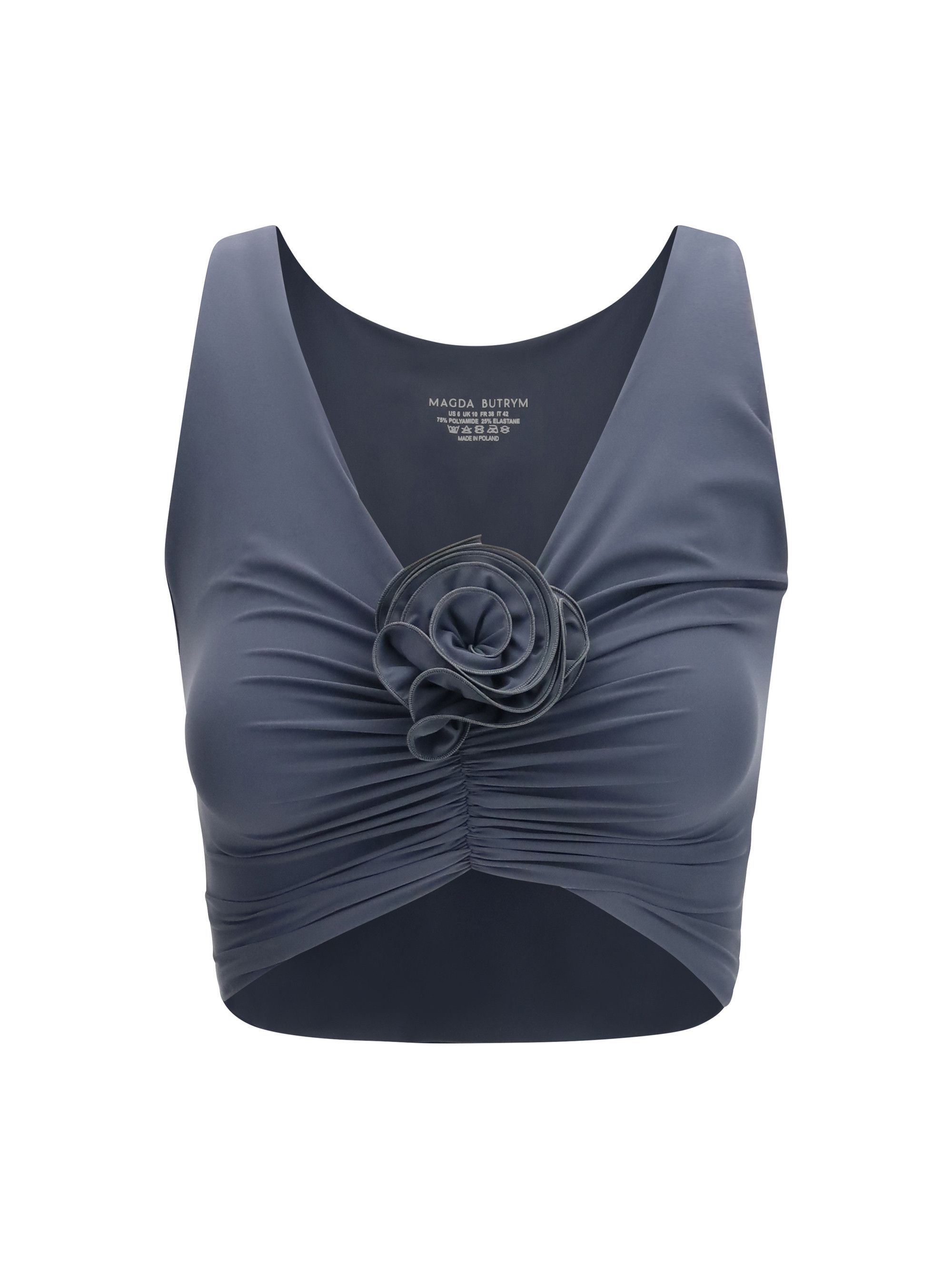 Magda Butrym Ruched Flower Top Size M / US 6-8 / IT 42-44 - 1 Thumbnail