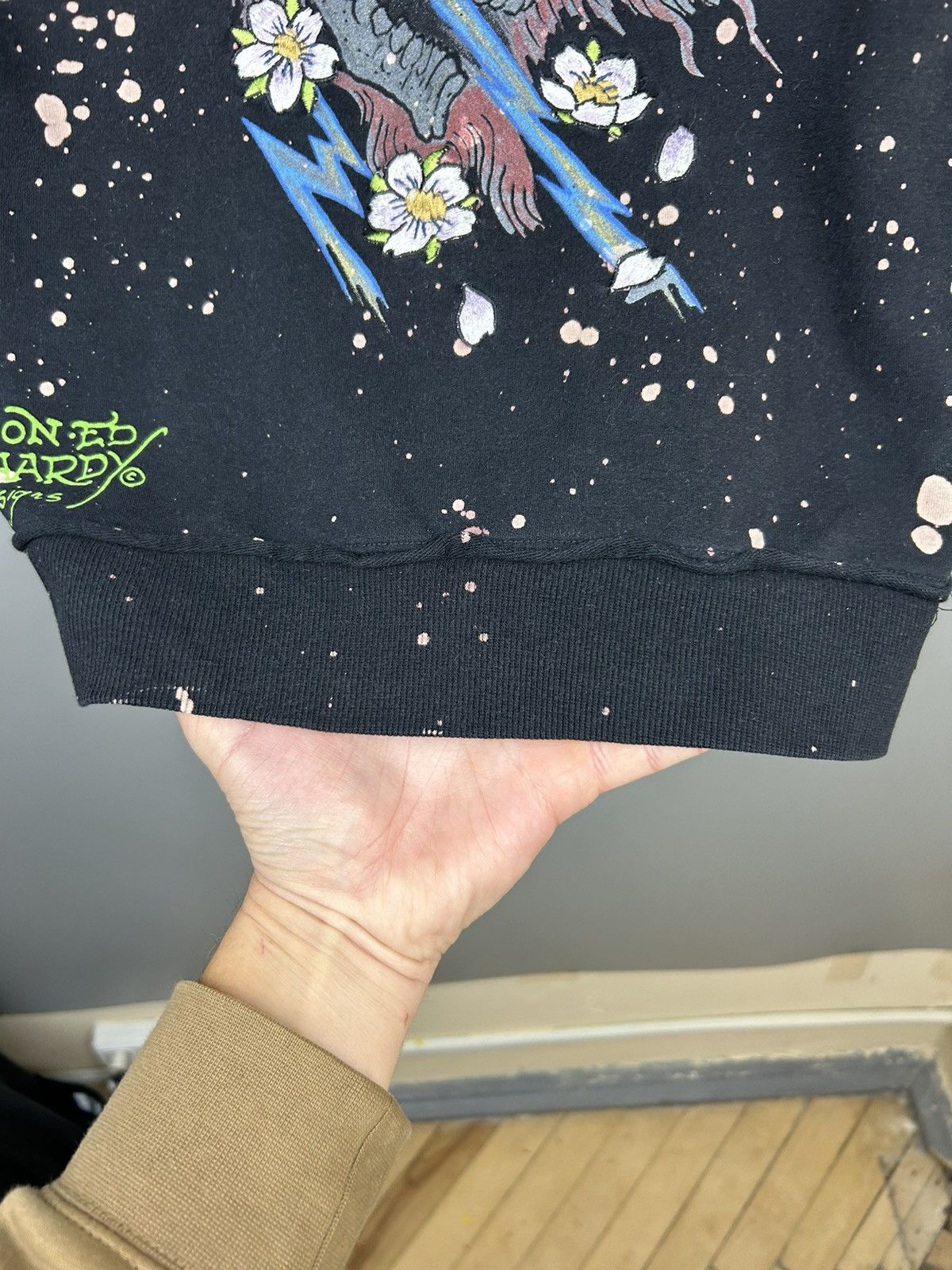 Christian Audigier × Ed Hardy × Vintage Vintage Ed Hardy Zip Up Hoodie Size XS / US 0-2 / IT 36-38 - 18 Thumbnail