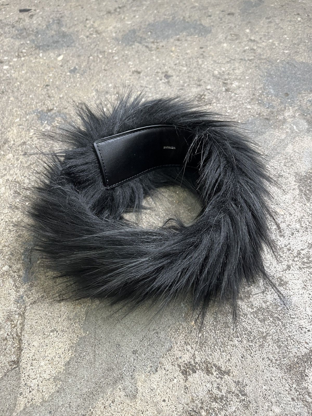 WE11DONE We11done Faux Fur Choker Necklace (unisex) Size ONE SIZE - 11 Thumbnail