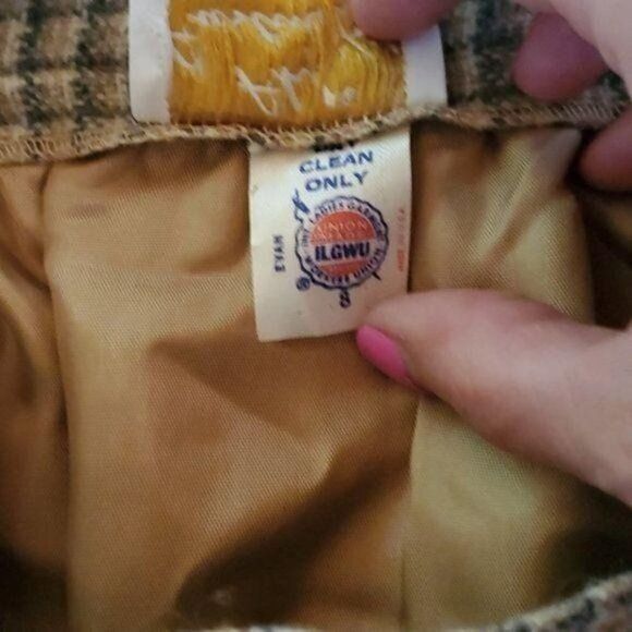 Vintage Austin Hill Vintage Union Made Wool Brown Plaid Lined Zipper Size 30" / US 8 / IT 44 - 5 Thumbnail