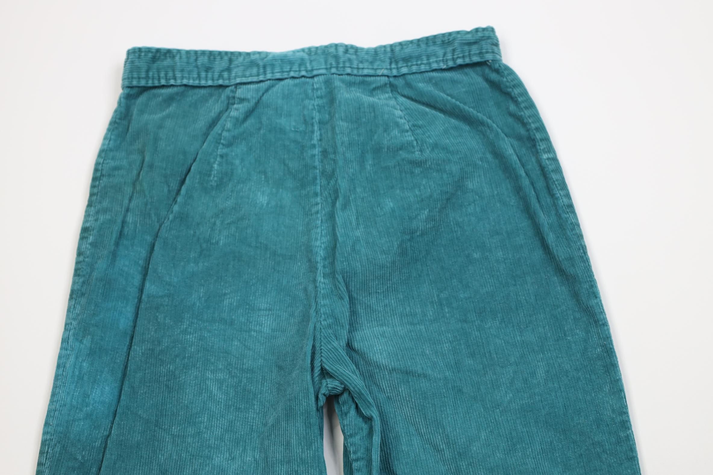 Vintage Vintage 70s Streetwear Corduroy Bell Bottoms Pants Teal Size 36" / US 14 / IT 50 - 11 Thumbnail