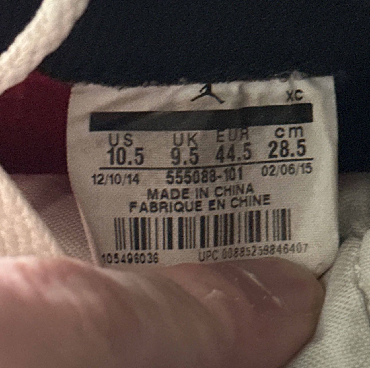 Jordan Brand Nike Air Jordan 1 Retro OG Chicago 2015 size 10.5 Size US 10.5 / EU 43-44 - 6 Thumbnail